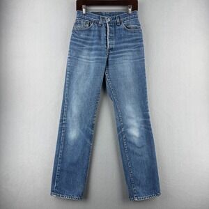 Vintage Levis Jeans Womens 33x36 (Fits 29x31) 501 High Rise Straight 80s USA